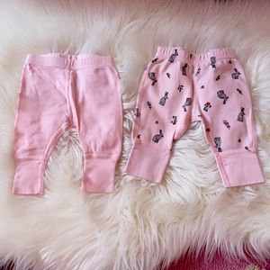 Hanna Andersson 100 % cotton Baby wiggle pants